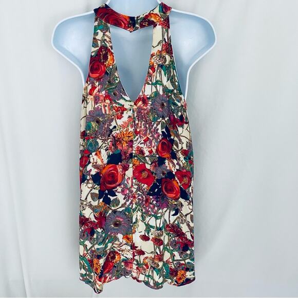Entro Floral Mini Dress/Tunic Size Small - Picture 6 of 12